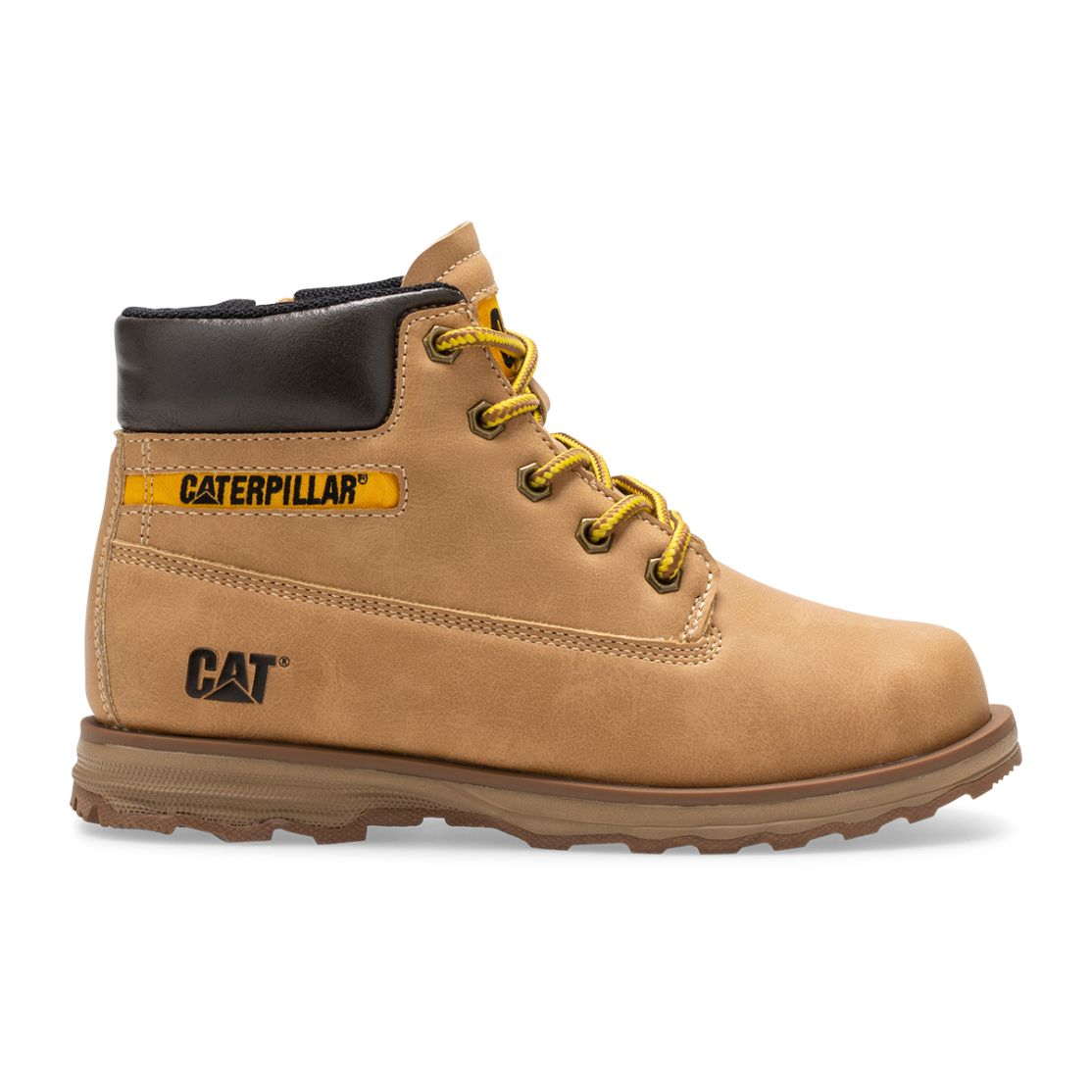 Kids Caterpillar Founder Boots Brown Ireland ZCNR86510